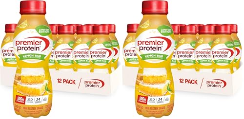 Premier Protein 30g High Protein Shake, Chocolate, 12 Pack Bottles, Vegetarian